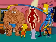 Simpsons, paródiando o Quarteto Fantástico