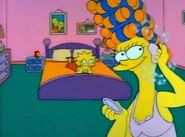 Marge prepares herself.