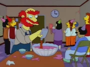 Waiting for the summer vacation with the other teachers.