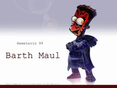 Imagem parodiando o vilão Darth Maul do episódio I-A Ameaça Fantasma