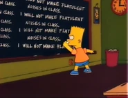 I will not make flatulent noises in class.