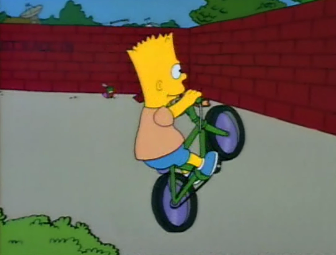 bart simpson bmx bike