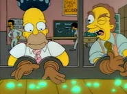 "Hey, isn't that your wife, Homer?"