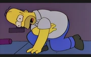 Homer with a white chest