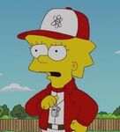 Lisa as manager of Bart's baseball team