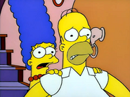 Homer and Marge scared