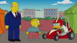 Ralph Wiggum bullying Hans Moleman.