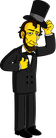 Abraham Lincoln (played by Milhouse; Mount Rushmore animatronic)