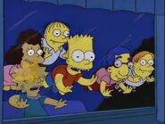 Milhouse as a vampire, along with Martin, Bart, Ralph and Janey