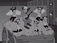 Krusty and his show monkeys