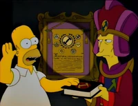 Homer składający przysięgę