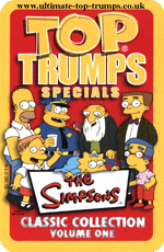 Simpsons Collection Volume 2 Top Trumps card game 