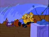 Wave couch gag