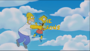 Homer hurts Bart at the beggining of a episode.