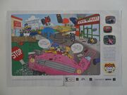 The Simpsons Road Rage print ad