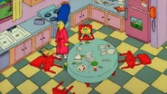 Marge and Maggie are left alone at home...
