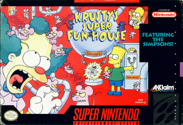 Krusty's fun shop house nes