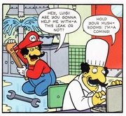 Simpsons marioluigi.jpg (63 KB) Mario talking to Luigi Risotto