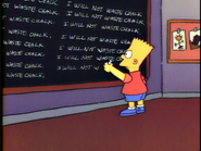 Chalkboard gag (Bart the Genius)