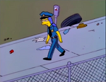Marge as a police officer