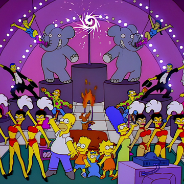 Circus Line Couch Gag Simpsons Wiki Fandom