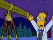 Frink sees that a comet will hit Springfield