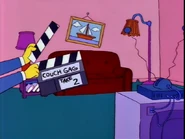 Clapboard couch gag 1