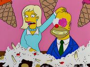 Homer almost suffocates on ice cream