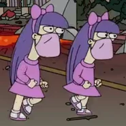 Sherri and Terri wearing masks. (Treehouse of Horror XXXI)