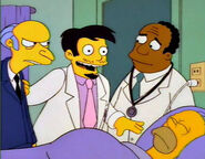 Mr. Burns not impressed about Dr. Nick's arrival