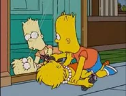 Thank God It's Doomsday.jpg (12 KB) Bart and Lisa after their haircuts.