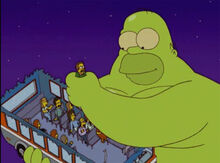 Homer monstro pega flanders thoh17