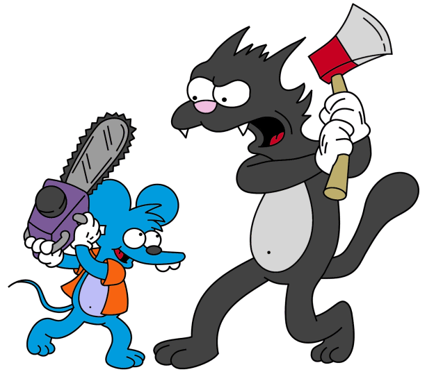 itchy and scratchy wallpaper