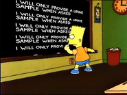 "I will only provide a urine sample when asked"