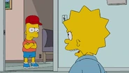 Recent appearance of Bart's red hat.