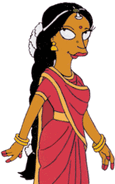 Manjula at her wedding with Apu