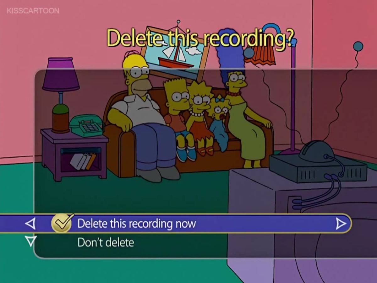 TiVo couch gag Simpsons Wiki Fandom