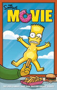 The Simpsons Movie Bart on the window of Krusty Burger Naked Poster