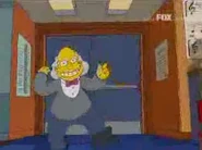 O Professor de Música de Lisa indo embora.