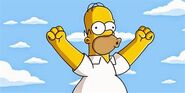 Homer étant content de quelque chose (Woohoo !)