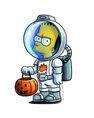 Bart in his astronaut costume