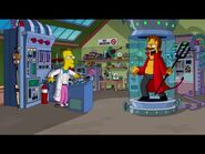 Devil Flanders in professor Frink's scientific experiment: Teleportation