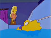 Lisa in the sensory deprivation chamber