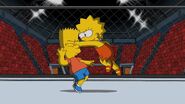 Lisa hits Bart.