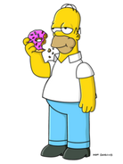 Homer Simpson (voice only, appears in a picture)