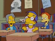 Jaffee and Richard laughing at Milhouse.