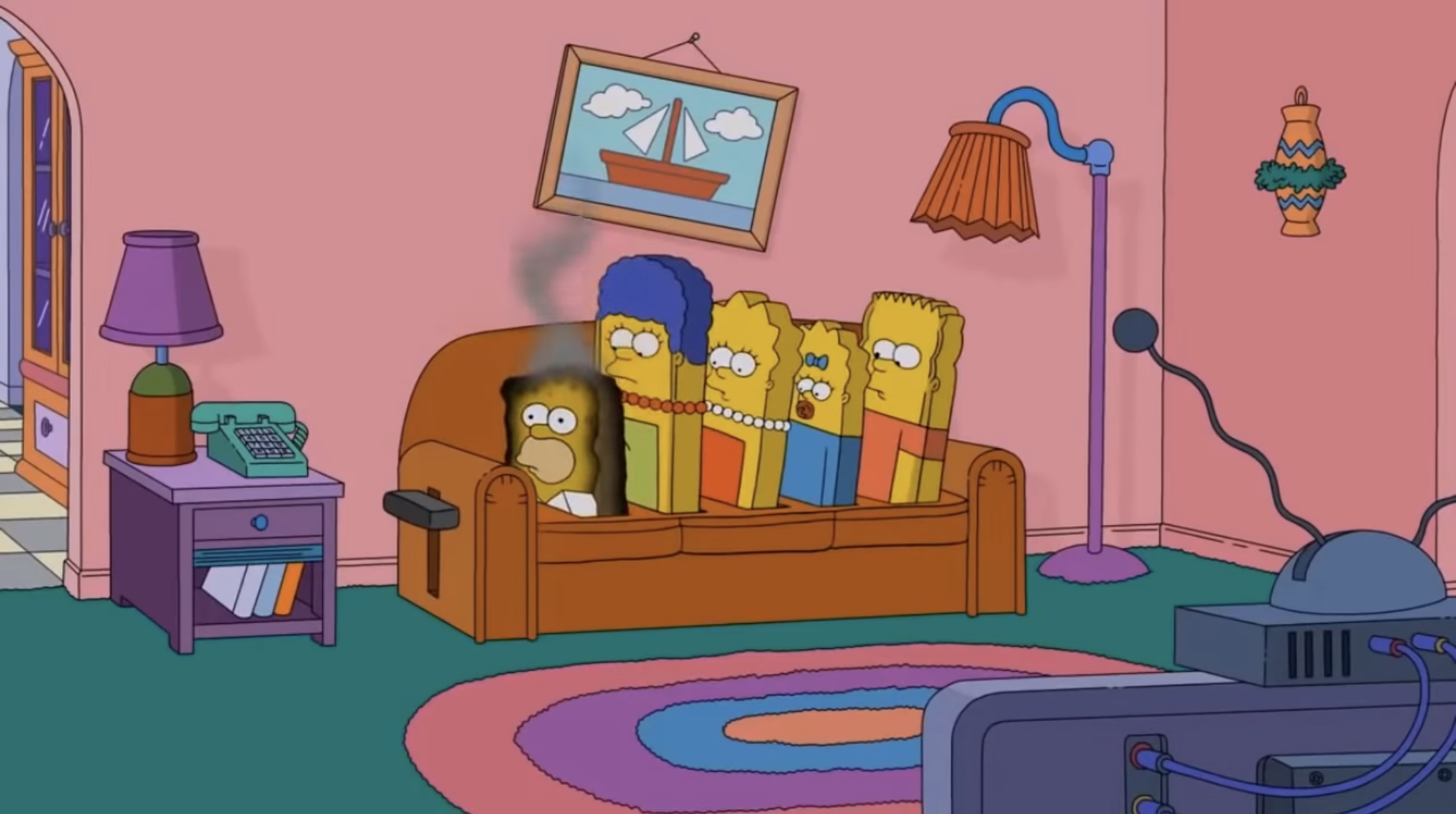 Toast couch gag | Simpsons Wiki | Fandom