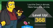Fat Tony Tapped Out Level Up Screen 3
