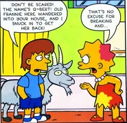 Q-Bert explaining why he broke into the Simpson house.