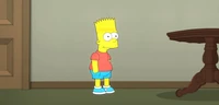Stewie as Bart on Family Guy